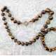 CONJUNTO DE COLLAR Y PULSERA DE OJO DE TIGRE O ÁGATA BOSTWANA