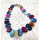 COLLAR DE AGATAS MULTICOLOR