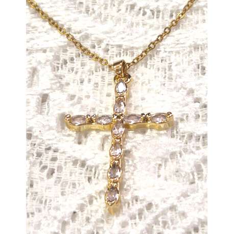 CRUZ CON CIRCONITA BLANCA