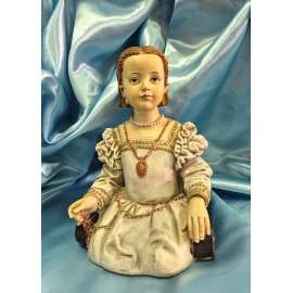 FIGURILLA BUSTO DE LA NIÑA DE BRONZINO-GIORDANO DI PONZANO