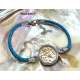 PULSERA DE CUERO Y ACERO