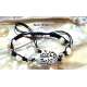 PULSERA DE CUERO Y ACERO