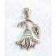 COLGANTE FLOR DE LOTO EGIPCIA DE PLATA