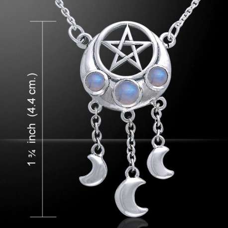 GARGANTILLA DE LUNAS CON PENTACULO-PETER STONE