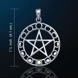 PENTACULO CON FASES DE LA LUNA DE LAS BRUJAS-PETER STONE
