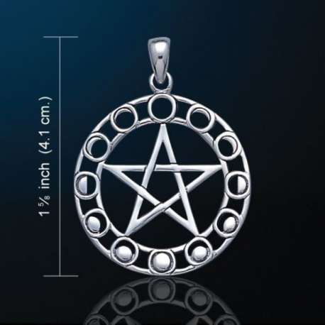 PENTACULO CON FASES DE LA LUNA DE LAS BRUJAS-PETER STONE