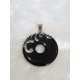COLGANTE DONUT DE ONIX Y PLATA